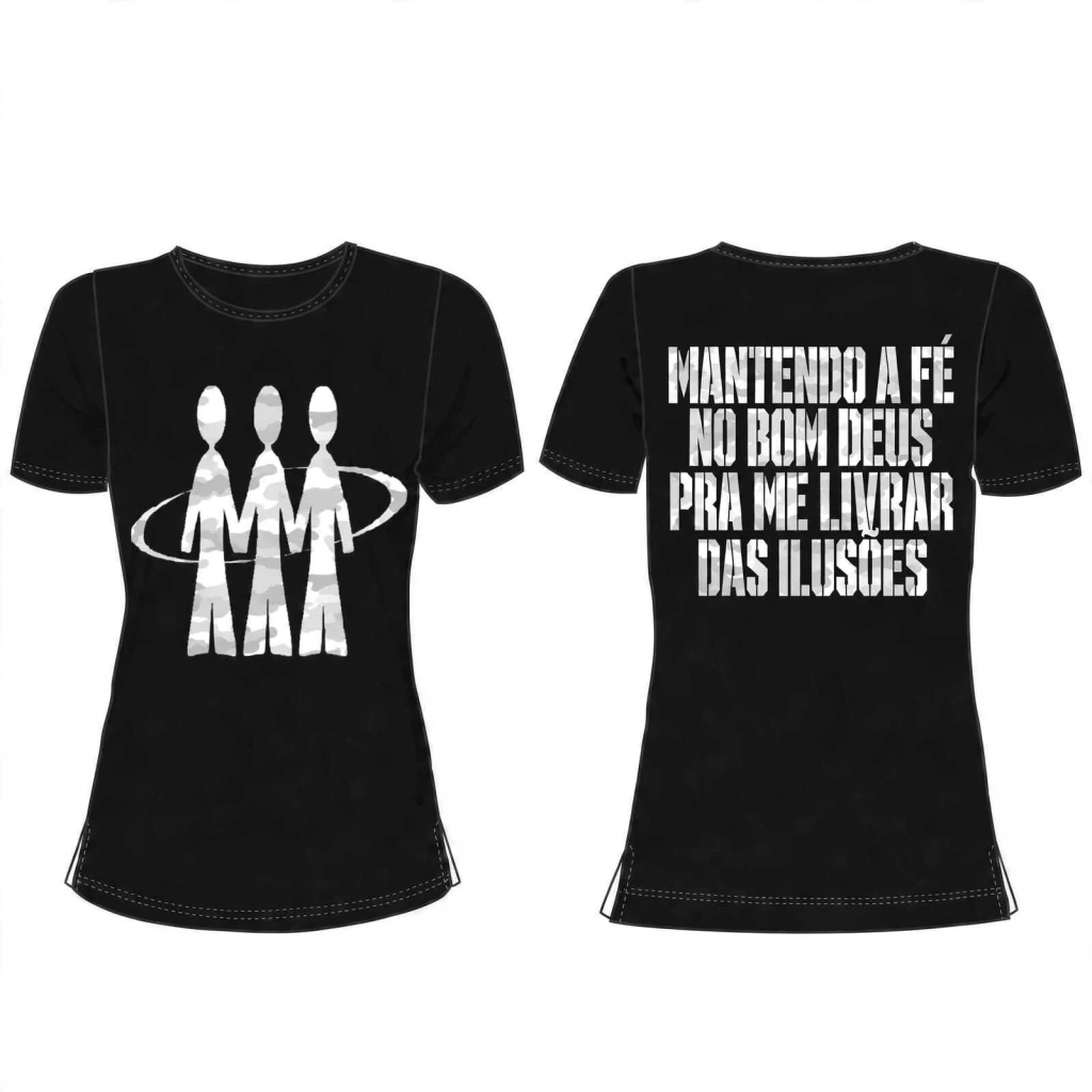 Camisa Baby Look "Black and White"