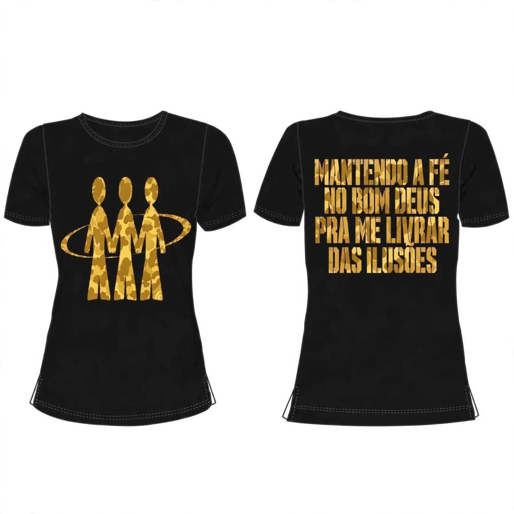 Camisa Baby Look "Black and Yellow"