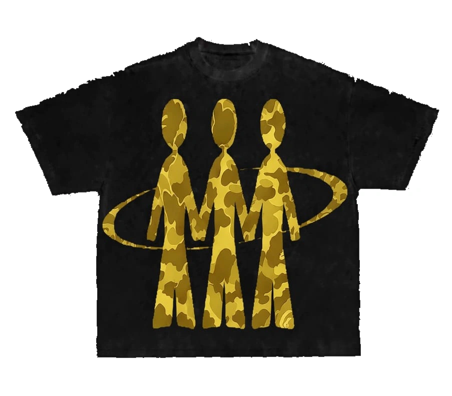 Camisa Regular "Black with Yellow Camouflage"