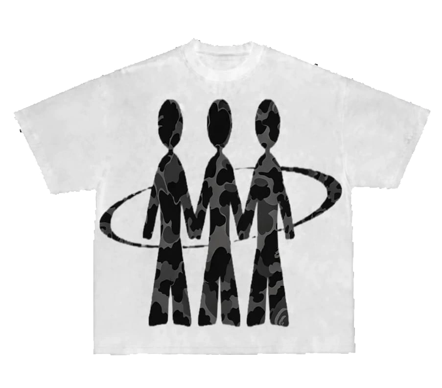 Camisa Regular "White with Black Camouflage"