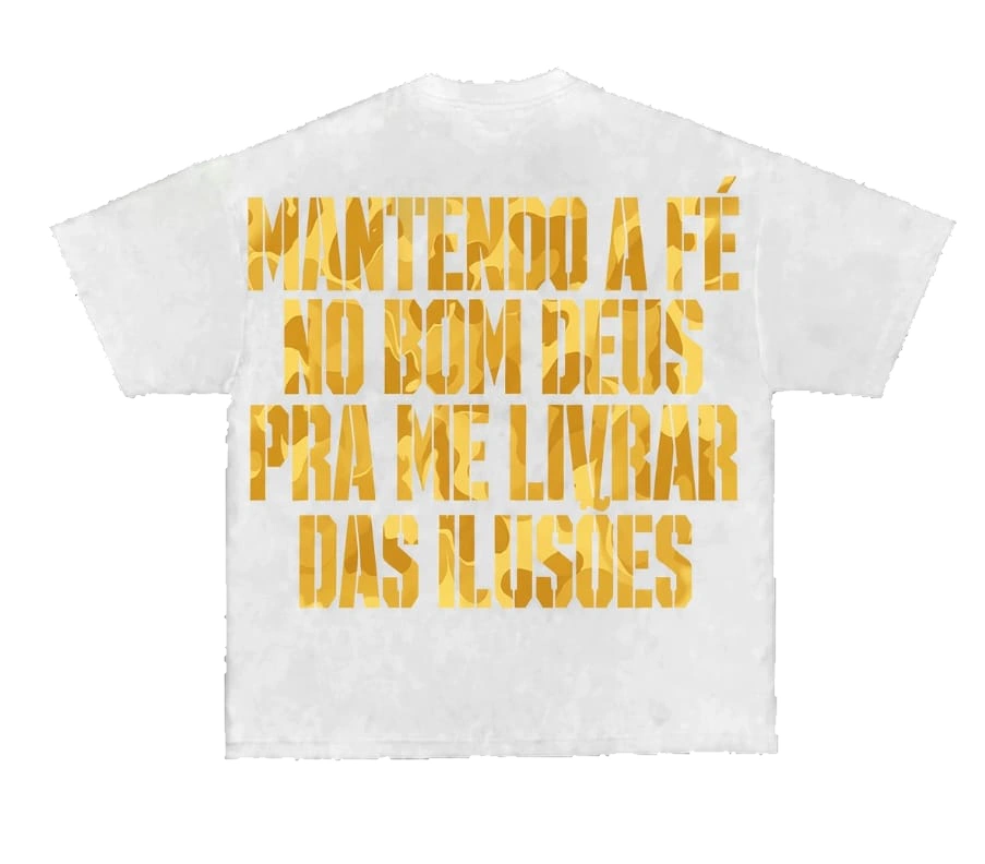 Camisa Regular "White with Yellow Camouflage" — segunda vista