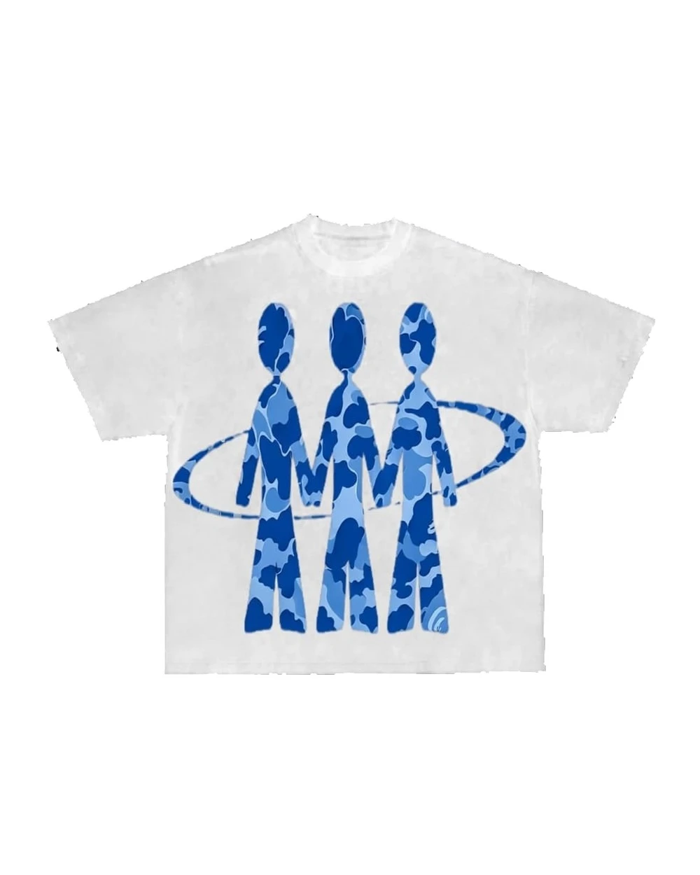 Trio Camuflado — Branco e Azul