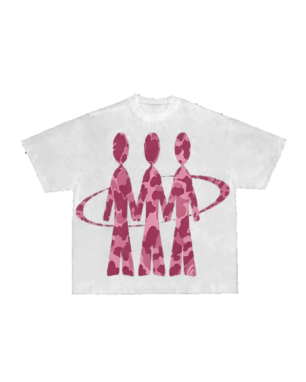 Trio Camuflado — Branco e Rosa